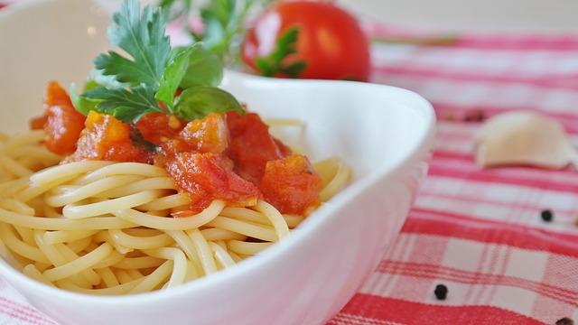 Spaghetti Dieta niskotłuszczowa z ograniczeniem błonnika